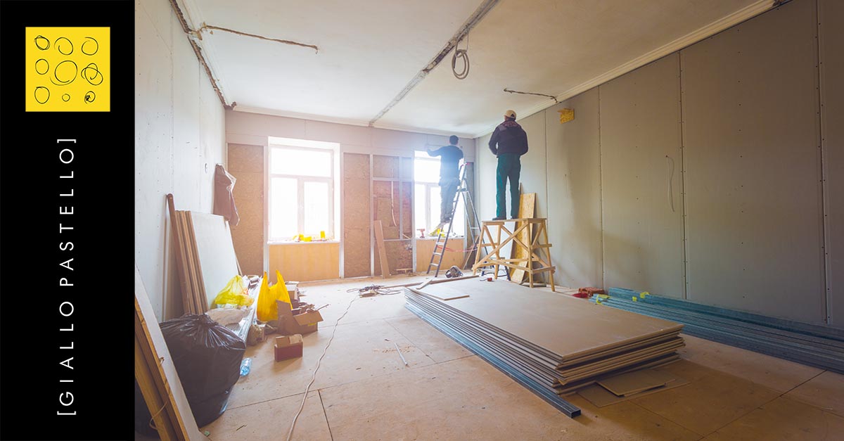 Ecobonus del 110% per i lavori di ristrutturazione - Giallo Pastello
