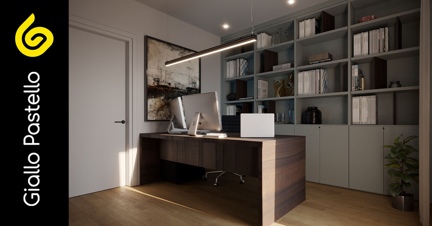 Come arredare lo studio in casa: idee e consigli  - Giallo Pastello