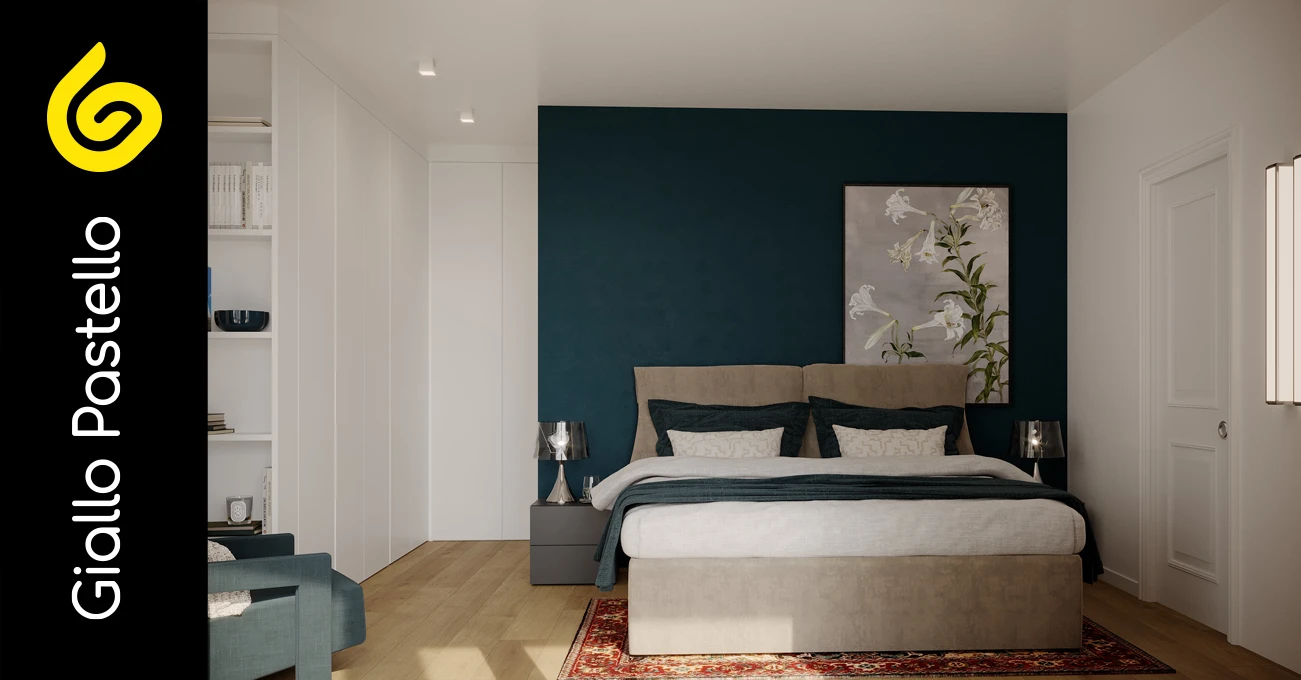 Colore delle pareti in camera da letto  - Giallo Pastello