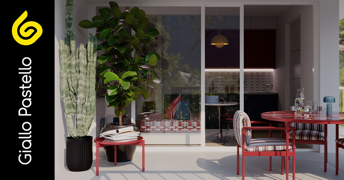 Arredare terrazzo appartamento: idee e consigli  - Giallo Pastello