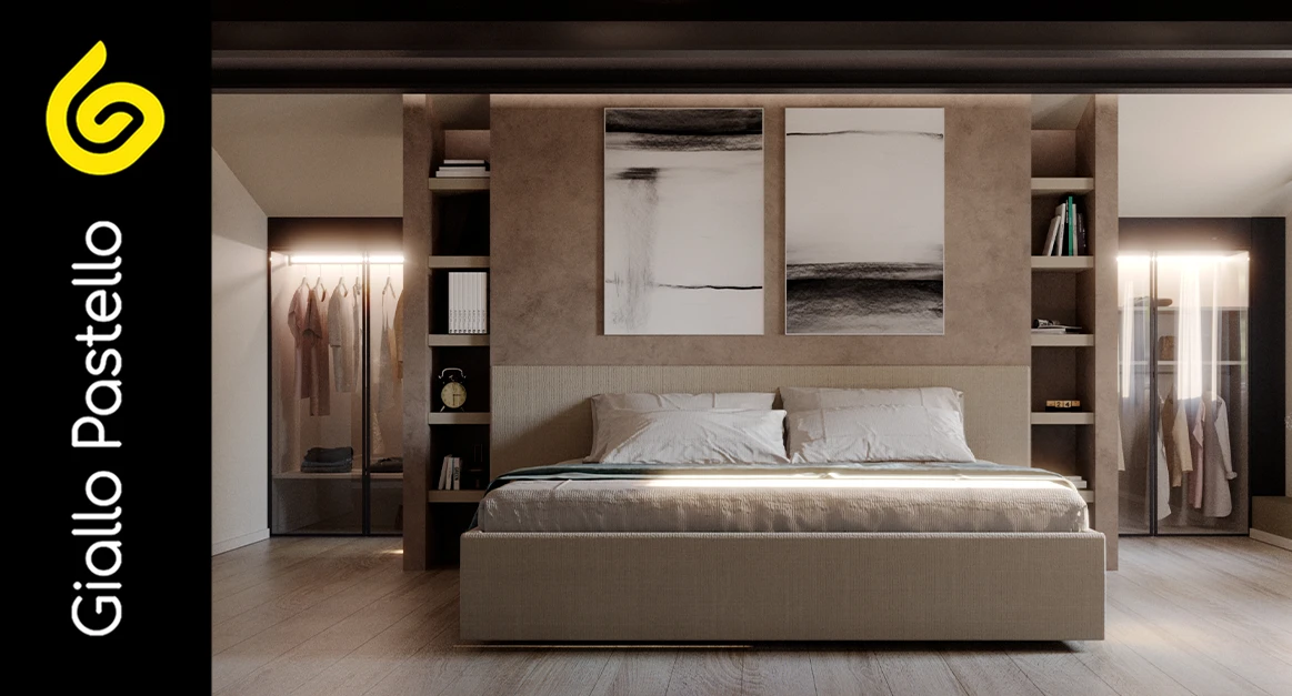 Arredamento camera da letto: colori - Giallo Pastello Interior Design