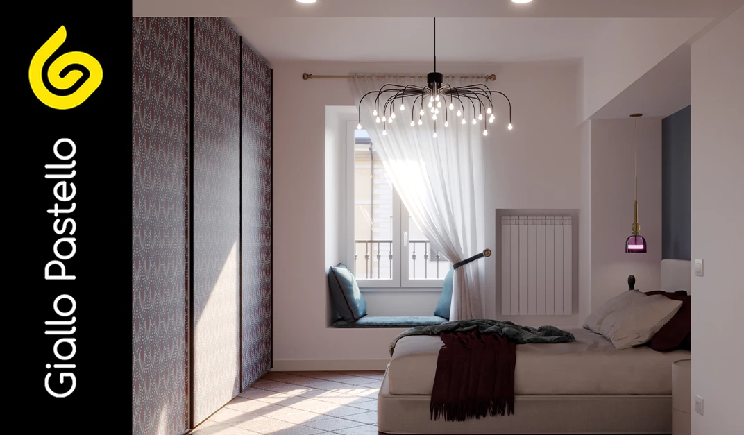 Arredamento camera da letto: illuminazione - Giallo Pastello Interior Design