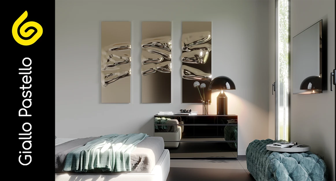 Arredamento camera da letto: materiali- Giallo Pastello Interior Design