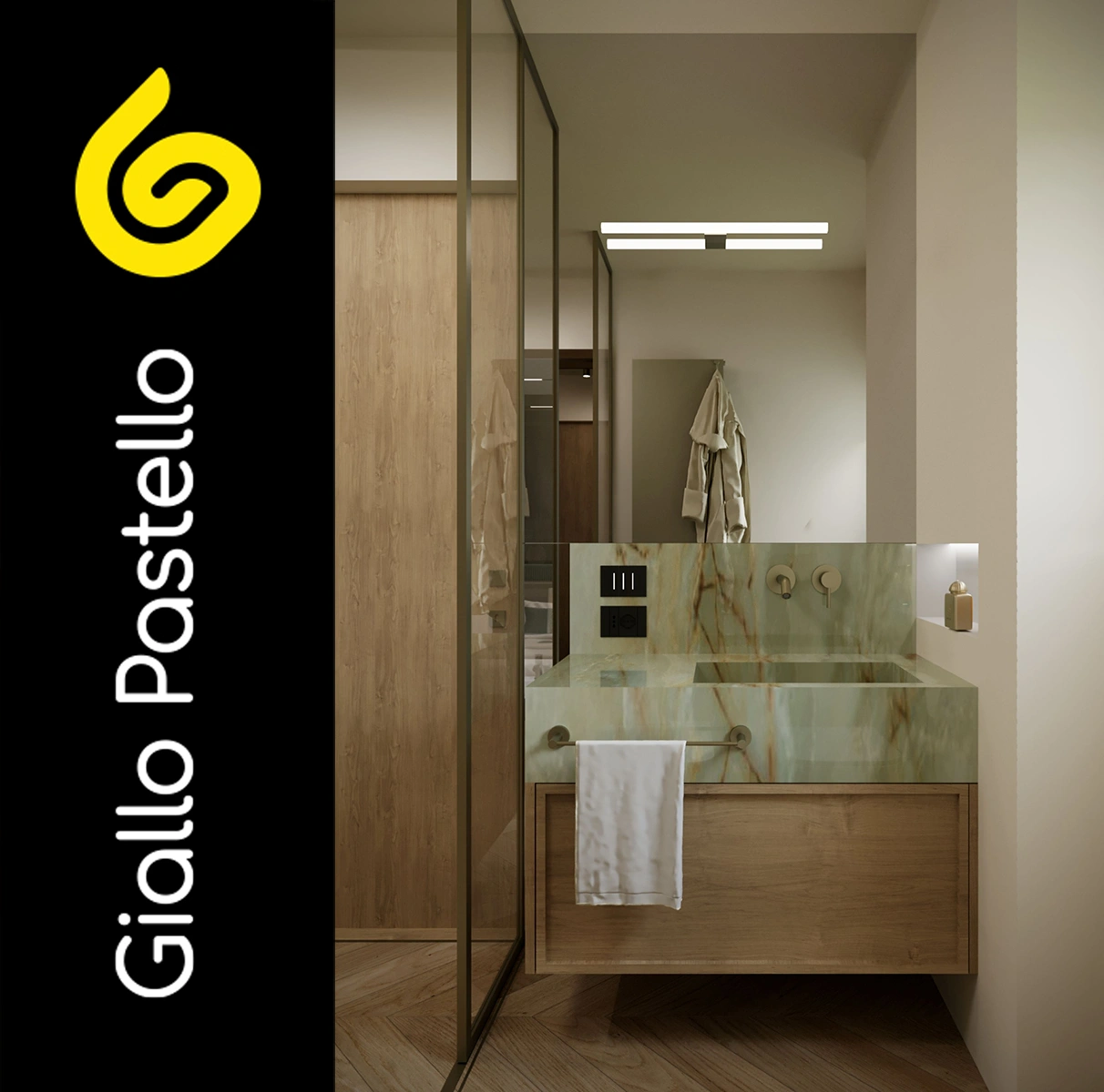 Ristrutturazione bagno: bagno di design - Giallo Pastello Interior Design