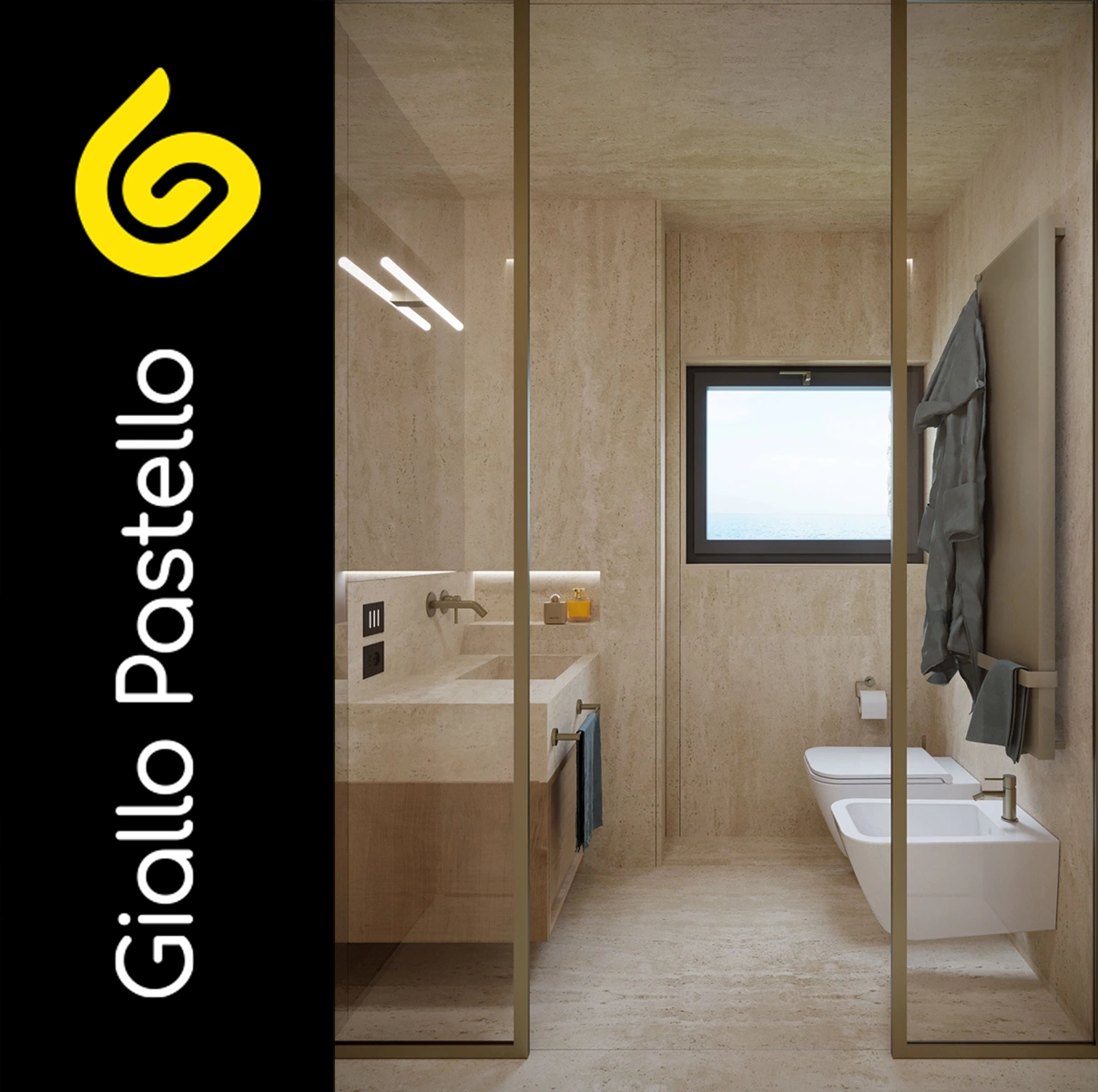 Ristrutturazione bagno: bagno moderno minimal - Giallo Pastello Interior Design