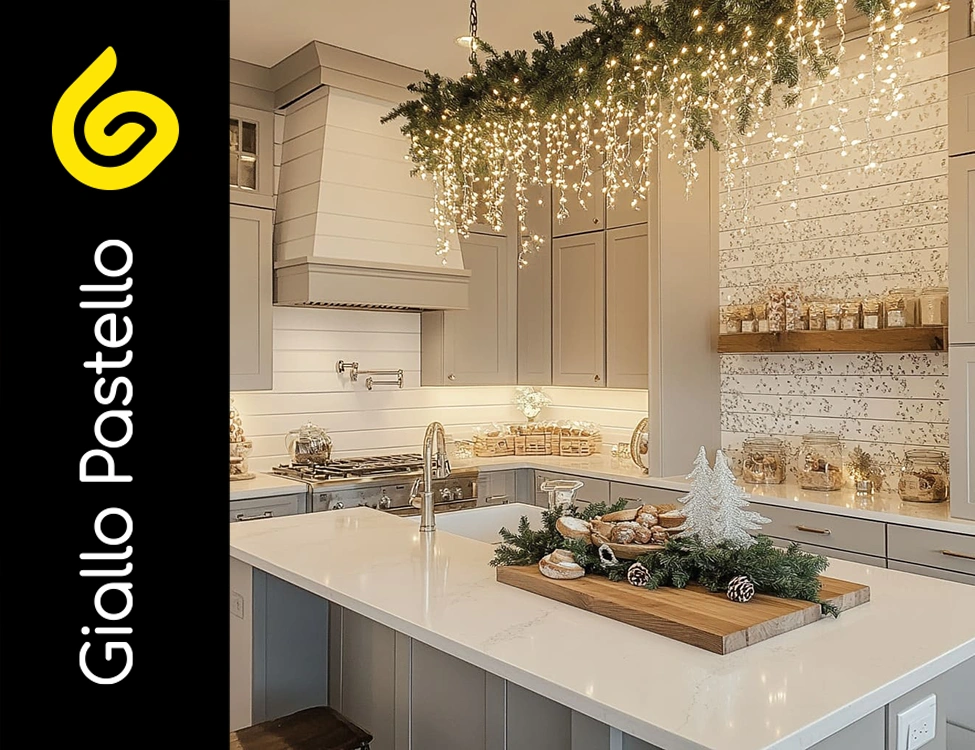 Decorare la casa per Natale: la cucina - Giallo Pastello Interior Design
