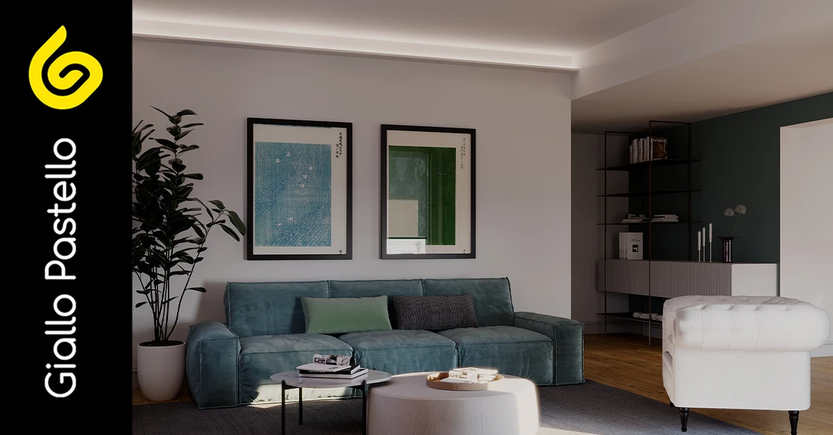 Arredamento salotto moderno - Giallo Pastello Interior Design