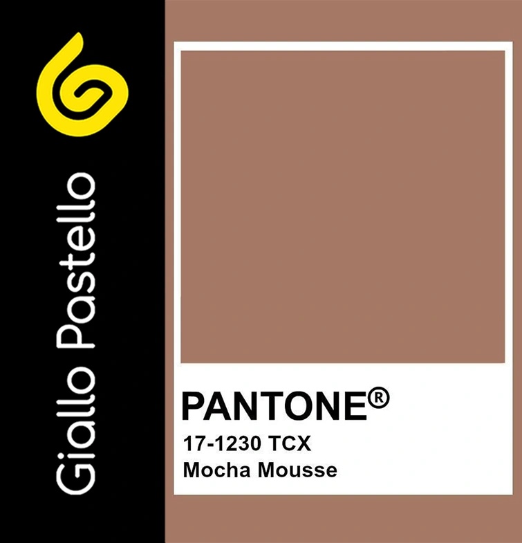 Mocha Mousse il colore dell'anno 2025 selezionato da Pantone - Giallo Pastello Interior Design