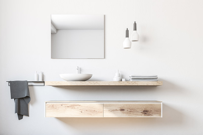 Ristrutturare il bagno - Giallo Pastello Interior design - Mobili e sanitari sospesi