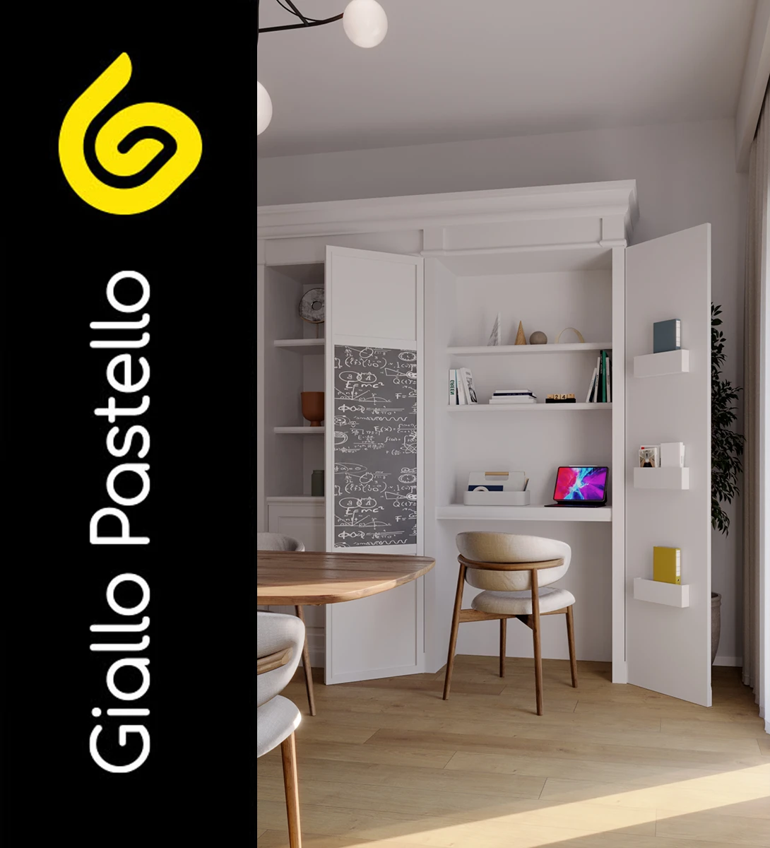Spazi casa: aree multifunzionali - Giallo Pastello Interior Design Brescia Milano