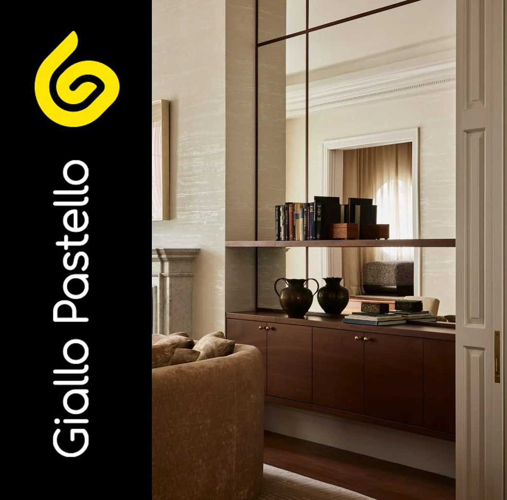 Salotto con colori neutri - Giallo Pastello Interior Design Brescia Milano