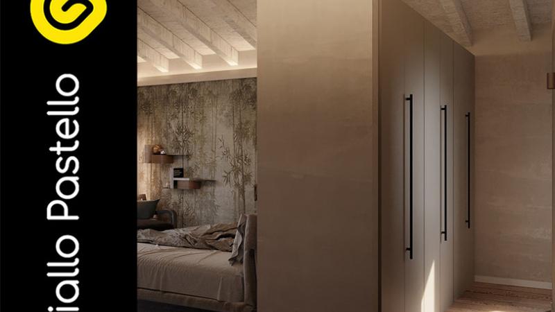 Ristrutturazione cascinale - Camera da letto - Giallo Pastello