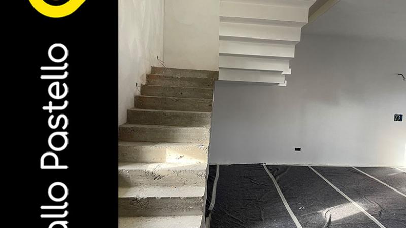 Progetto villa moderna: svolgimento lavori - Giallo Pastello