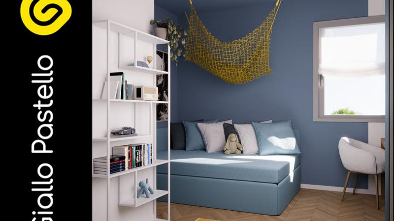 Cameretta bambini - Giallo Pastello Interior Design
