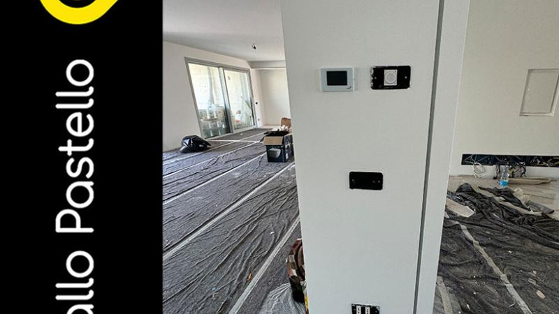 Progetto villa moderna: svolgimento lavori - Giallo Pastello