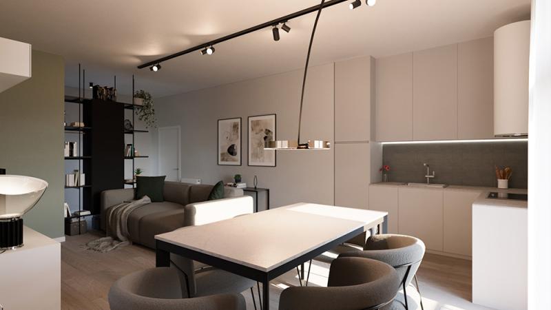 Cortina d’Ampezzo: un appartamento di design nel cuore del centro: Cucina - Giallo Pastello Interior Design