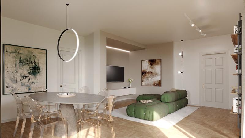Un’oasi di design a Forte dei Marmi: salotto - Giallo Pastello Interior Design Brescia