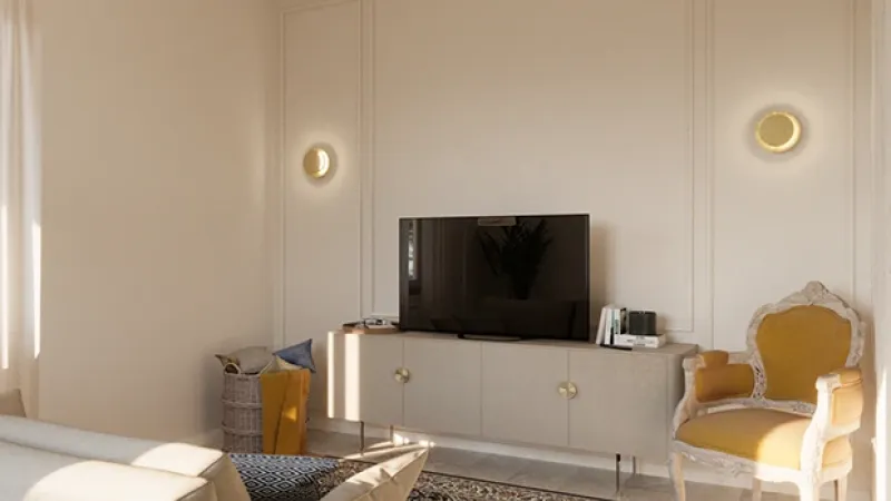 Armonie Private: ristrutturazione zona living - Giallo Pastello Interior Design