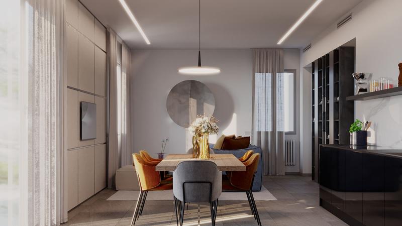 Restyling con vista sul Lago di Como - Sala da pranzo