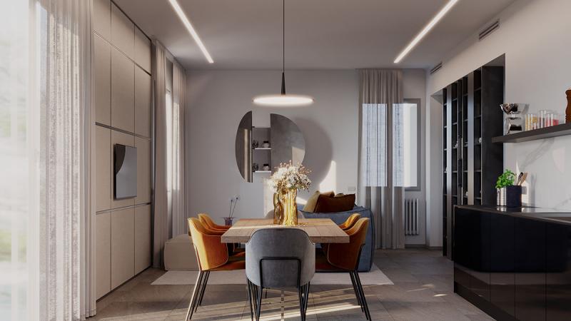 Restyling con vista sul Lago di Como - Sala da pranzo