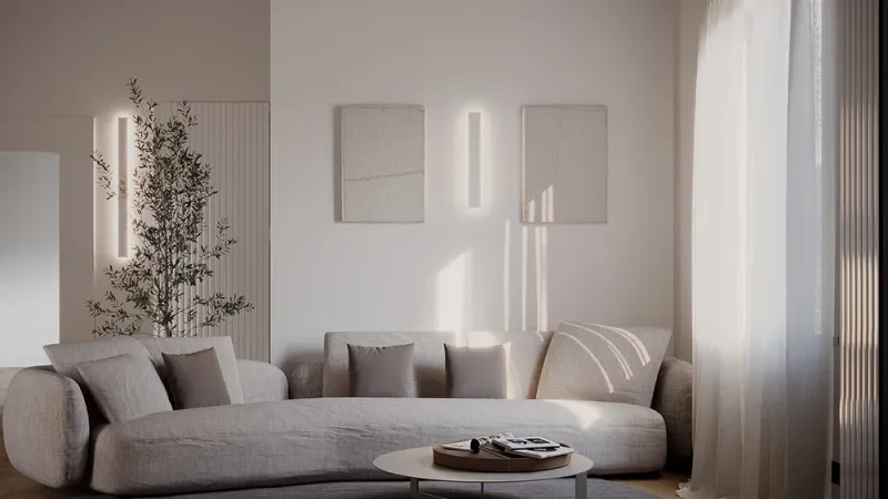 Restyling Living: Stile Japandi, divano - Giallo Pastello Interior Design
